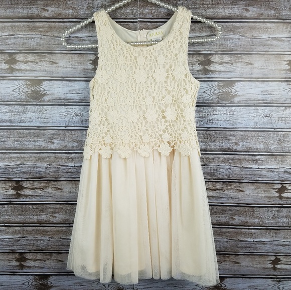 Guess Other - Guess girls crochet dress cream sleeveless 7-8